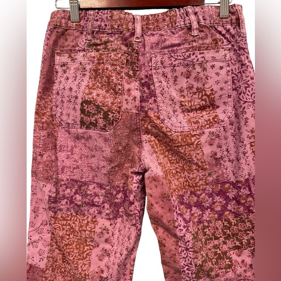 Pilcro The Roamer Floral Patchwork Purple Pants - Picture 6 of 9